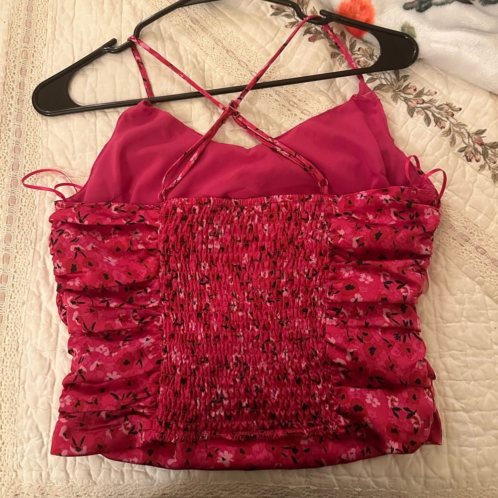 Zoya Floral Ruched Cami - Picture 5 of 9